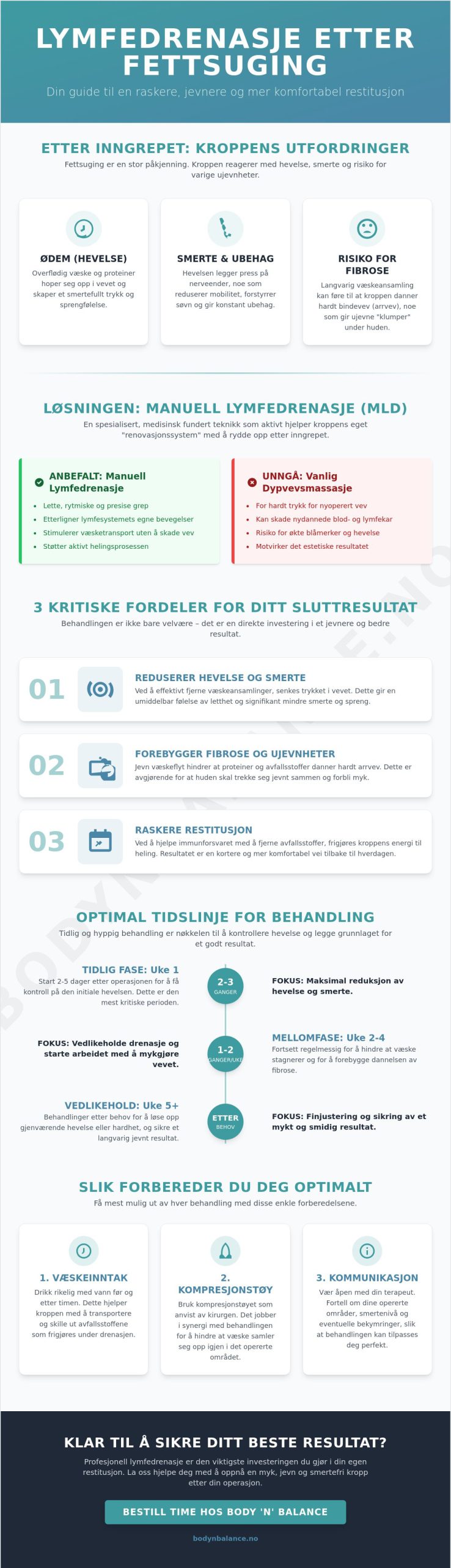 Lymfedrenasje etter fettsuging: En komplett guide til raskere restitusjon