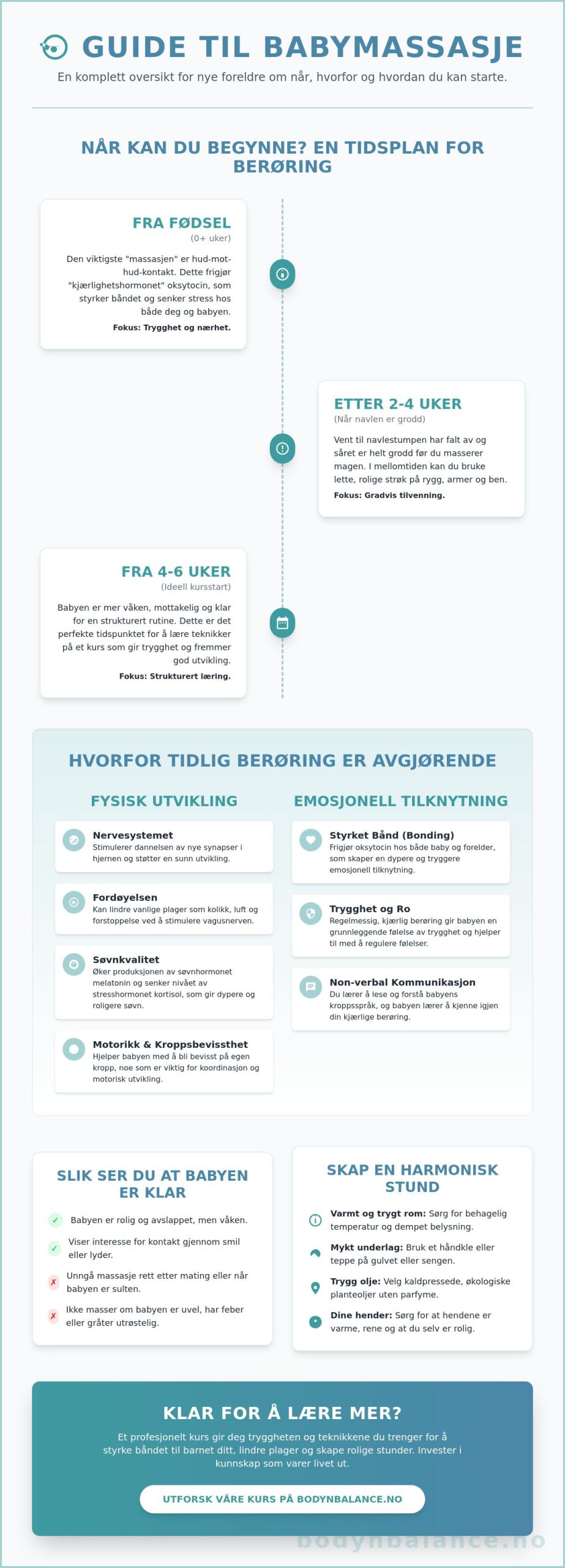Når kan man begynne med babymassasje? En guide til den første berøringen