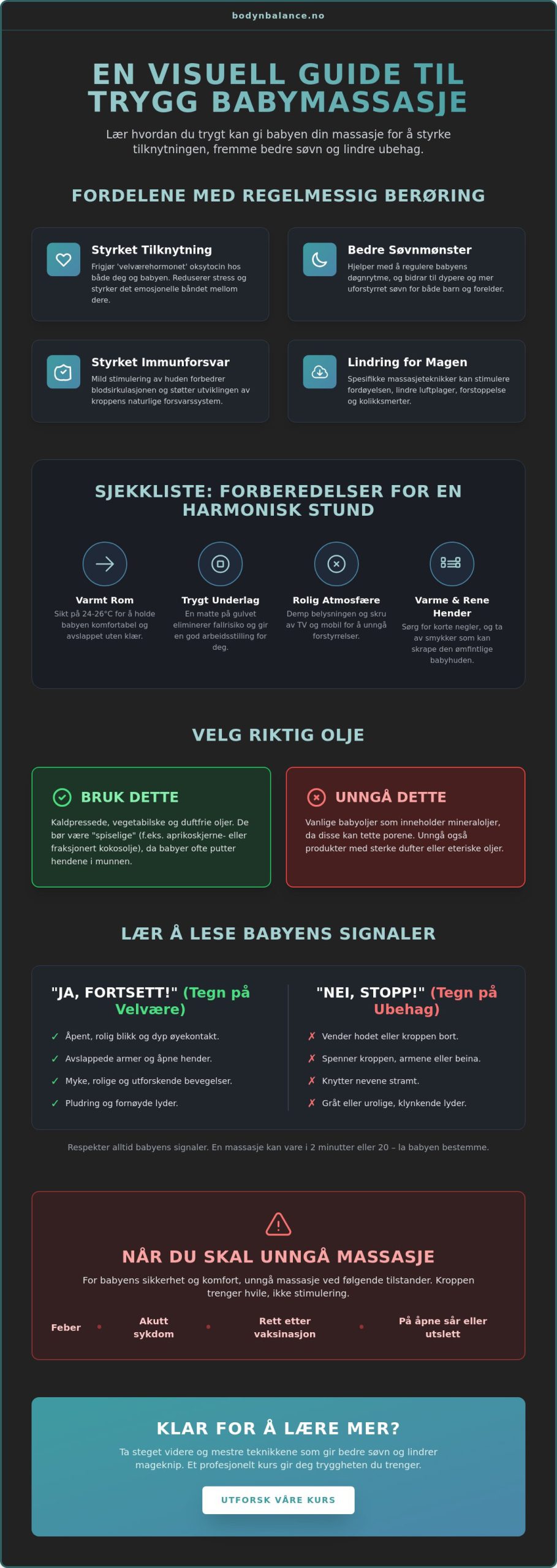Hvordan gi babymassasje trygt: En komplett guide for foreldre