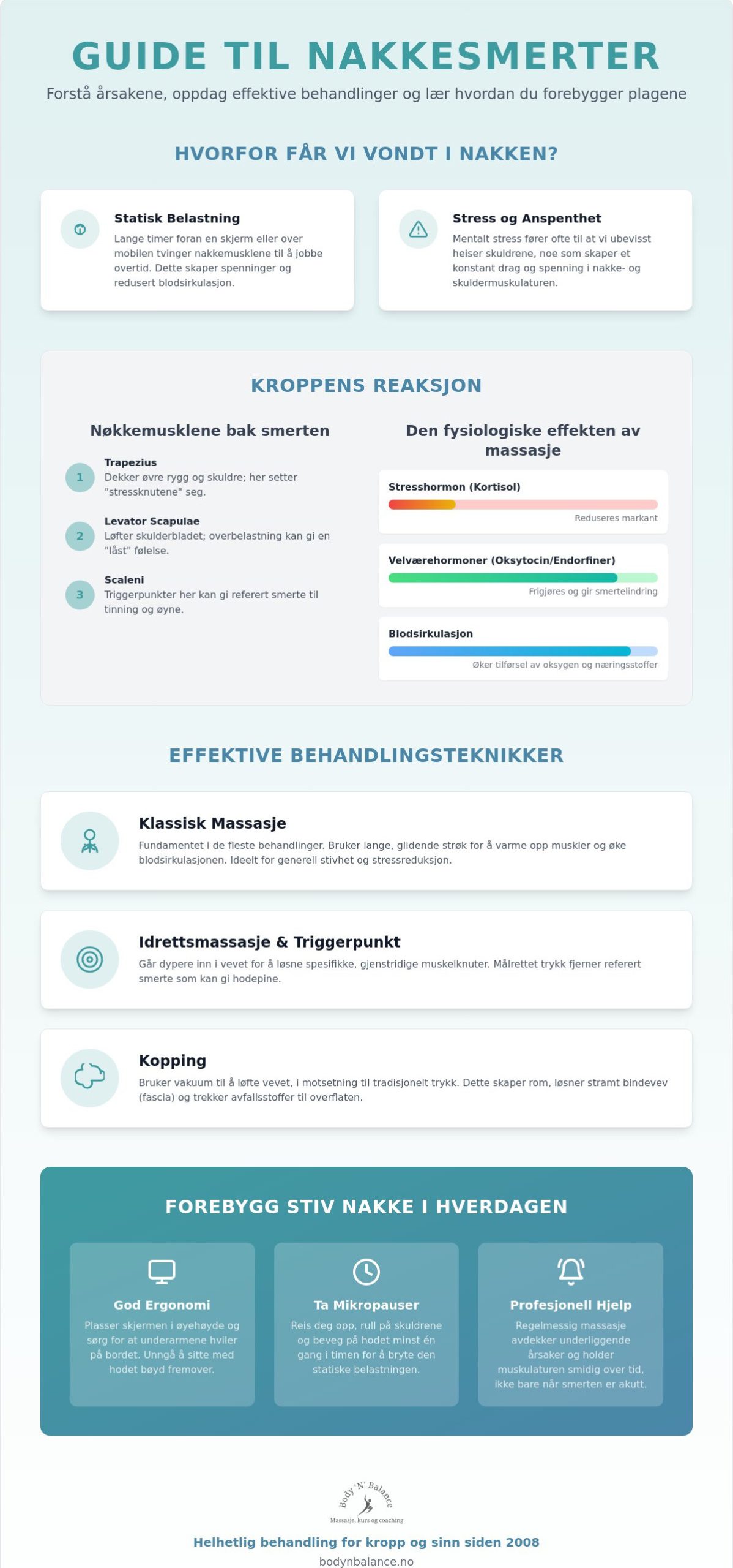 Massasje for nakkesmerter: En komplett guide til lindring og forebygging