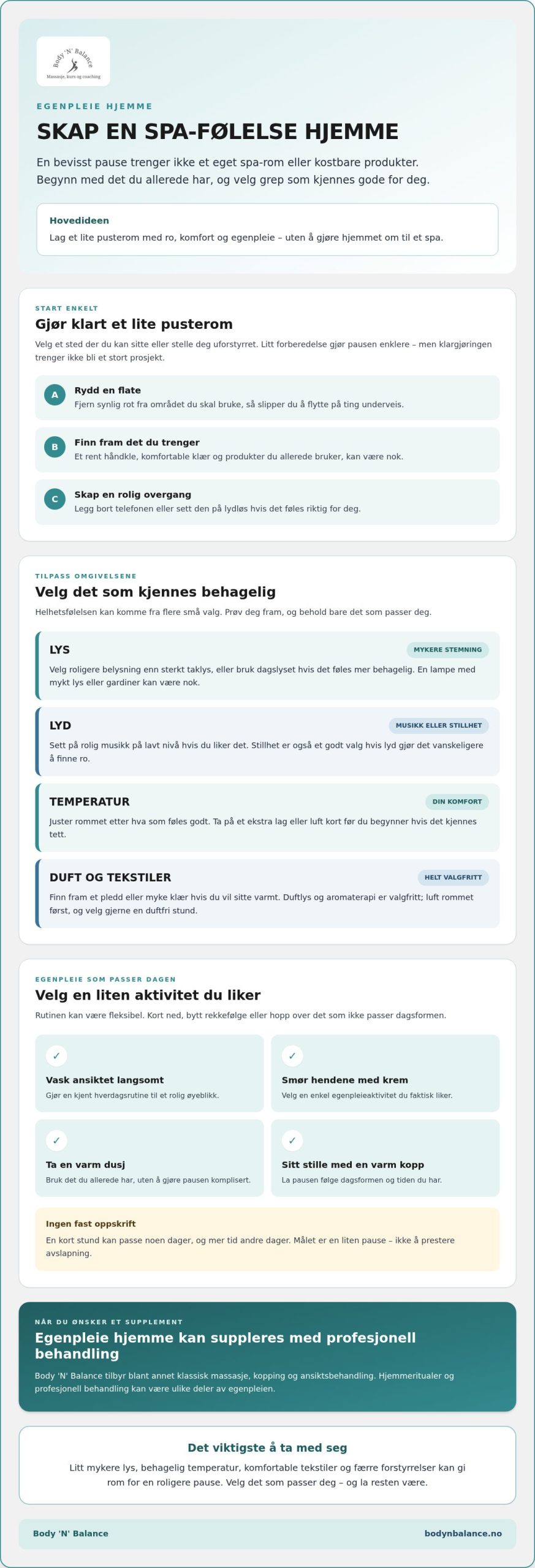 Hvordan skape en spa-følelse hjemme: Lag ditt eget pusterom